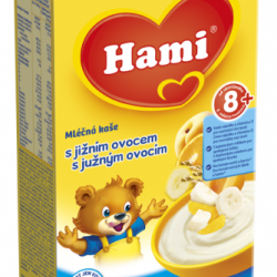 Hami mléčná kaše rýžová s jižním ovocem (8m)