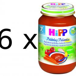 HiPP Rajčatová polévka s kuřecím masem - 6x190g