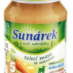 Sunárek masozeleninový příkrm Telecí maso se zeleninou (5m)